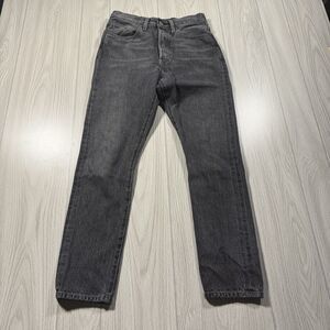 Jeans Levi's Skinny Taper PREMIUM Big E - Taille W28 L30 - Gris Stretch - Occasion Très Bon état